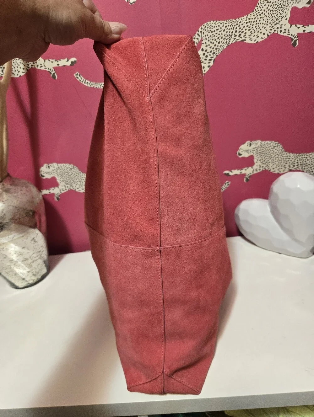 EUC Kurt Geiger Large Chelsea Suede Slouch Hobo Bag